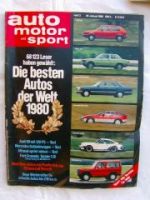 ams 3/1980 Audi 80 Nothelle, Mercedes Benz G,Alfasud sprint velo