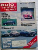 ams 15/1982 Morgan 4/4, VW Golf GTI,200d/240D/300D
