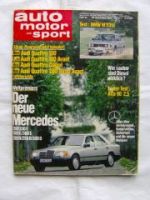 ams 24/1984 BMW M535i E28,200/230E,260E,300E,200D-300D W124,