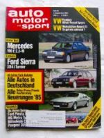 ams 18/1984 Mercedes 190E 2.3-16 W201,Ford Sierra XR4i Turnier,