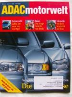 ADAC motorwelt 4/1999 Zafira,A8 4.2 vs. 740i E38 vs. S430 W220