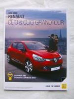 Renault Clio & Grandtour +R.S. und GT März 2013 NEU