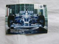 BMW Motorsport Williams F1 Aufkleber NEU
