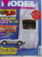 Modell Fahrzeug 5/1997 Revell Golf IV 1:18,Porsche 550 Spyder,