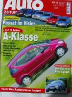 Auto Zeitung 15/1997 A-Klasse BR168, Ford Puma,Mazda 626,