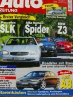 Auto Zeitung 16/1996 SLK R170 vs. Z3 roadster 1.9 vs. Alfa Romeo