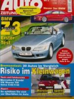 Auto Zeitung 5/1996 BMW Z3 Roadster 1.8,Volvo S40,V40,BMW 735i 7