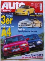 Auto Zeitung 5/1998 Porsche 911 Cabrio (996),Audi A4 vs. E46,