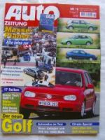 Auto Zeitung 19/1997 VW Golf 1.6 vs. A3 1.6 vs. Mègane 1.6e,