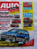 Auto Zeitung 18/1992 BMW 540i E34,AX,318i vs. 325tds E36,