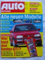 Auto Zeitung 11/1992 VG: Golf GTi vs.Astra GSi vs.ZX vs. XR3i