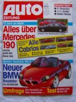 Auto Zeitung 9/1992 BMW 325i Coupè E6,VW City Stromer,Alfa 155 V