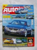 Auto Zeitung 16/2003 Focus 1.6 vs. Astra 1.6 Twinport vs. A3 1.6