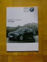 BMW Handbuch für Verkäufer 1er E87 5türer intern 3/2007