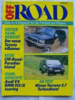 Off Road 8/1989 Toyota 4Runner,Audi V8,BMW 325iX Touring E30,