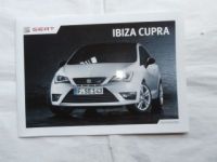 Seat Ibiza Cupra Prospekt Poster Januar 2013 NEU