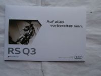 Audi RS Q3 Prospekt März 2013 NEU Rarität