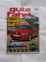 Gute Fahrt 11/2012 Golf 7,GTi BlueMotion,A3 Sportback,1303 S Käf