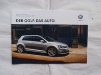 VW Golf VII Mdj.2013 25.Oktober 2012 NEU Typ 5G