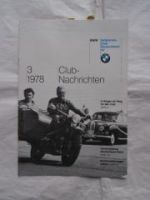 BMW Club Nachrichten 3/1978