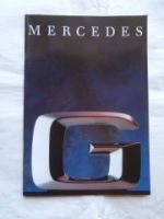Mercedes G-Klasse 250GD 300GD 230GE 300GE Prospekt August 1990