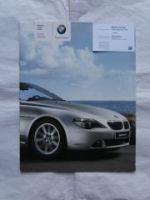 BMW 6er Coupe Cabrio E63 E64 1.März 2005 630i 645Ci M6