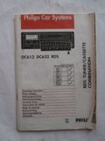 Philips Car Systems DC612 DC632 RDS Anleitung 10/1994