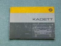 Opel Kadett E Betriebsanleitung 1991