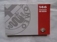 Alfa Romeo 146 Betriebsanleitung +Wartung März 1998