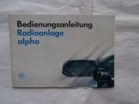 VW Radioanlage alpha Juli 1991 Rarität