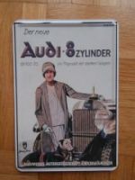 Audi 8 Zylinder Plakette Werbung Kleinformat museum mobile