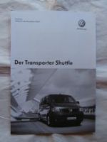 VW T5 Transporter Shuttle Mdj.2006 Mai 2005 NEU
