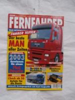 Fernfahrer 4/2003 Scania R 114-380 4x4, MAN TGA 18.530,