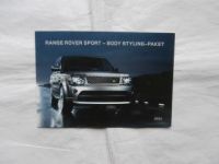Range Rover Sport Body Styling Paket Flyer 2011 NEU Rarität