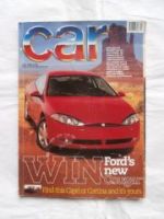 car magazine 7/1998 Ford Cougar,Golf GTi,306GTi,Alfa 145,Civic V