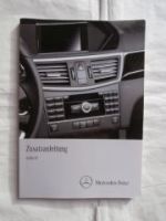 Mercedes Benz Audio 50 Zusatzanleitung E-Klasse Coupé BR207