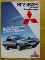 Mitsubishi Automobilprogramm Infoprospekt 8/1984