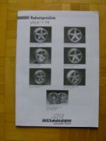 AC Schnitzer Radsatzpreisliste 1.4.1998 E30 E36 E46 Z1 Z3 E34 E3