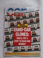 car 7/1990 Vauxhall Calibra, Renault Clio,Ford Zig and Zag,