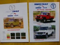 Tempo Trax Gurkha 4X4 Geländewagen Prospekt Indien +Preise