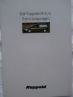 Rappold Opel Omega B Bestattungswagen Prospekt NEU