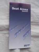 Seat Arosa Zubehör Prospekt Sepember 1998