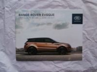 Land Rover Range Rover Evoque Preisliste 1/2014 NEU