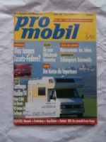 pro mobil 5/1991 T4 Carthago Mailbu,Pilote R 550,FFB Europa 560