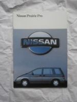 Nissan Prairie Pro Typ M11 Prospekt Januar 1989 Rarität