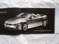 BMW 645Ci Cabrio E64 Vorstellungsmappe +Schlüsselnummern