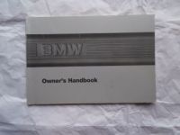 BMW 325 325i/Convertible 325iS E30 USA +Kanada Owners Handbook