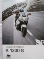 BMW K 1300 S Sport Prospekt Januar 2014 NEU