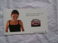 VW Golf III ich liebe es,wenn ich etwas extra kriege Prospekt