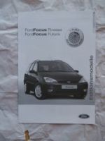 Ford Focus Finesse + Futura Editionsmodelle 11.Oktober 2002